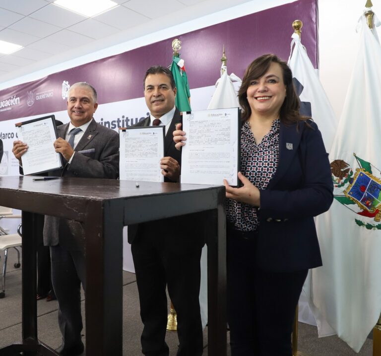 Formalizan UAQ y Tecnológico de Querétaro cooperación estratégica en pro de sus comunidades
