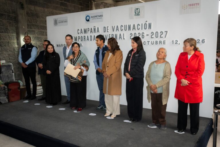 SESA, IMSS e ISSSTE arrancan la Campaña de Vacunación Invernal 2026-2027 en los 18 municipios